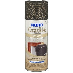 Abro Decorative Spray Paint (Crackle Premium Lacquer Spray Paint) TOP COAT Part 2