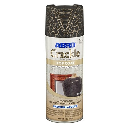 Abro Decorative Spray Paint (Crackle Premium Lacquer Spray Paint) TOP COAT Part 2