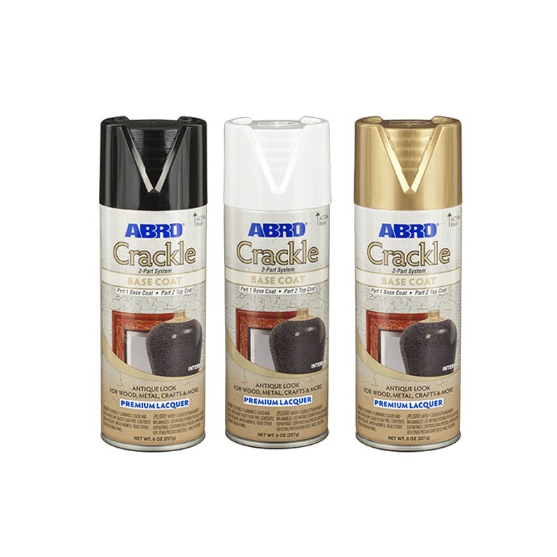 Abro Decorative Spray Paint (Crackle Premium Lacquer Spray Paint) BASE COAT Part 1