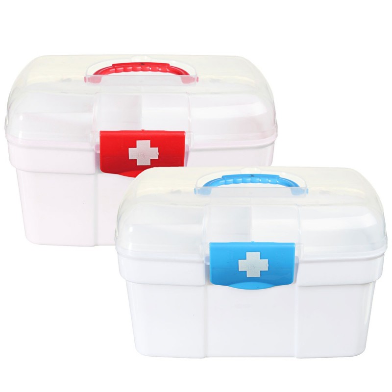 Double Layer Plastic Medicine Storage Box (Chest)