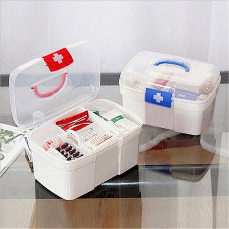 Double Layer Plastic Medicine Storage Box (Chest)