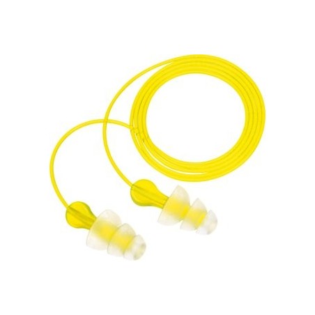 3M E-A-R Tri-Flange Cotton Cord Earplugs