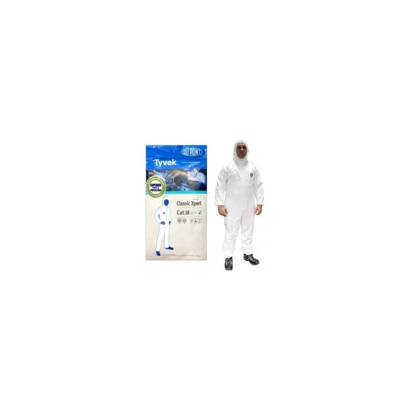 Dupont Tyvek Disposable Coverall with Hood, Elastic Wrists & Ankles