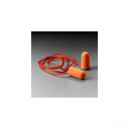 3M 1110 Ear Plugs, Corded, Bullet, 29dB, PK100