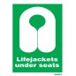 Order for your Lifejackets Under Seats Signs in nigeria | Looking for where to buy Life Jackets Under Seats Signs