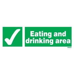 Buy your Eating and Drinking Area Signs from Safety Nigeria - Inform staff and visitors that drinking or food consumption in a c