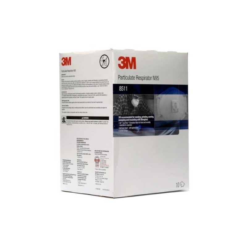 3M Particulate Respirator 8511, N95 Nose Mask