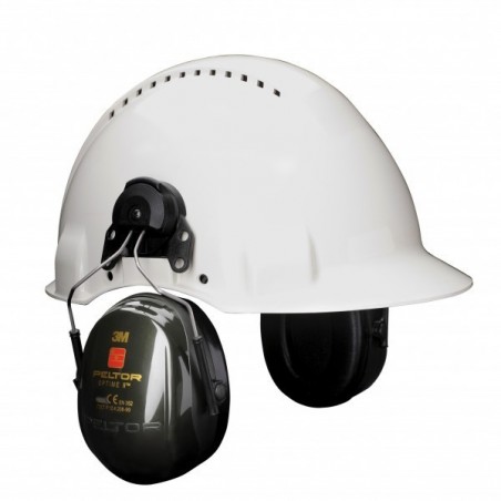3M PELTOR Optime II Earmuffs, 30 dB, Helmet Mounted, H520P3E-410-GQ-01