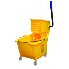 36L Industrial Mop Bucket Yellow