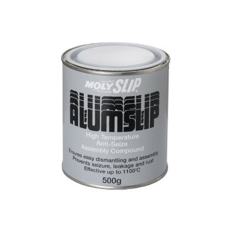 Molyslip ALUMSLIP is a high-temperature, anti-seize compound formulated to protect fasteners from seizure induced by extremes of
