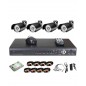 Anspo 4 Channels CCTV Combo Kit Security Recording System With Internet and 3G Pho