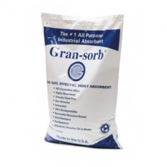 Gran-sorb absorbent is an all purpose loose granular industrial absorbent that works to help clean up spills and contaminant - S