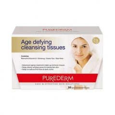 PUREDERM Age Defying Cleansing Tissues