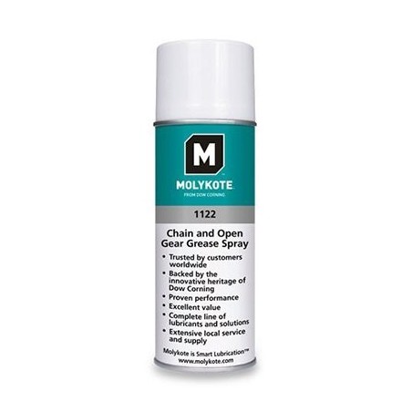 Molykote 1122 Chain and Open Gear Grease Black 312 g Aerosol