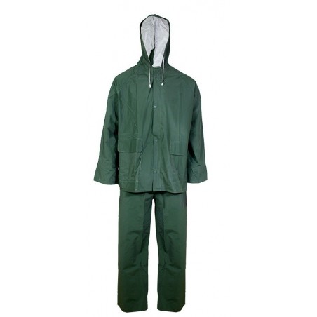 PVC RAIN SUIT ARMY GREEN