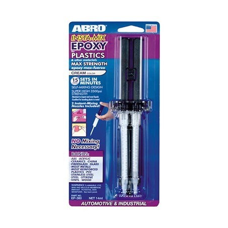 Abro Insta-Mix Epoxy For Plastics