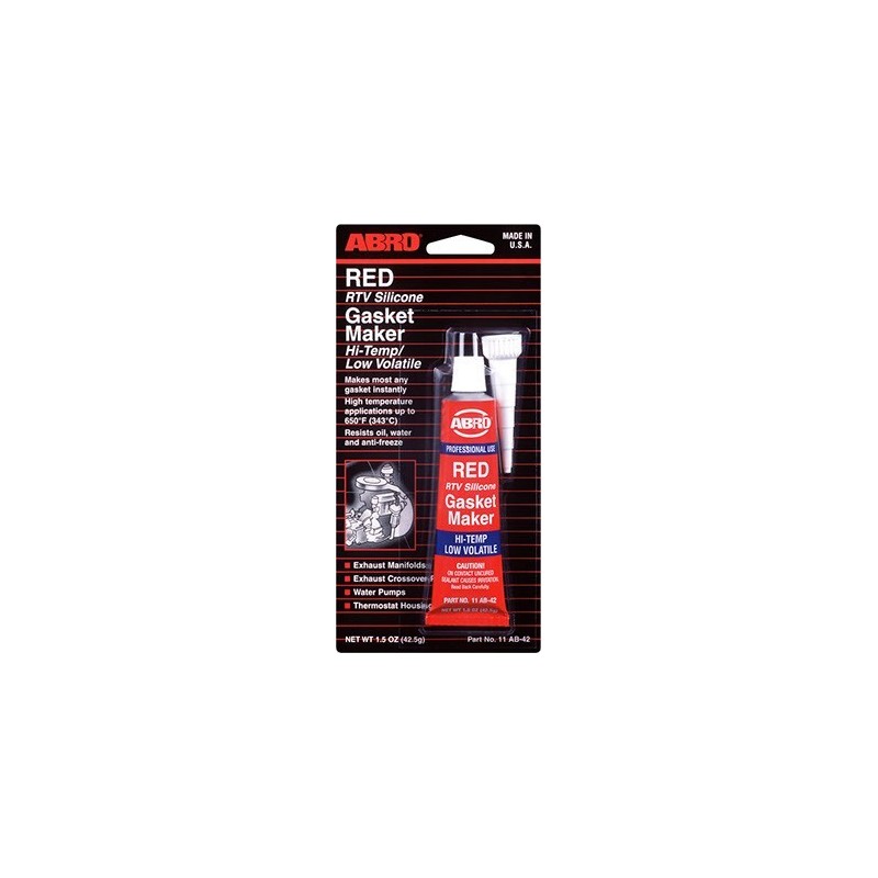 Abro Red RTV Silicone Gasket Maker