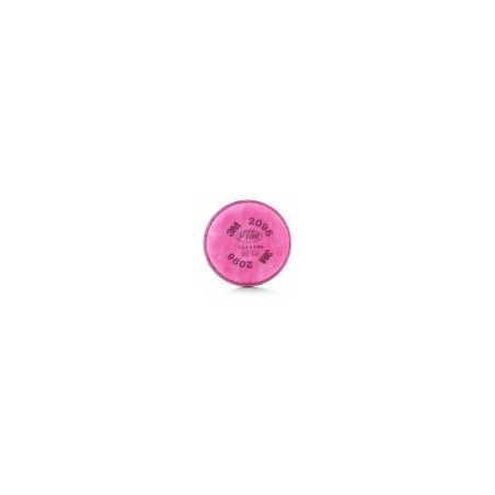3M Particulate Filter 2096, P100, with Nuisance Level Acid Gas Relief 100 EA/Case