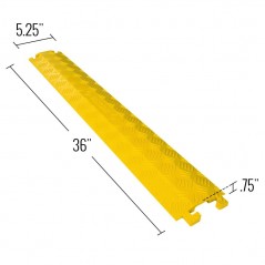1 Channel Drop Over Cable Protector - 36" x 5.25" .75"
