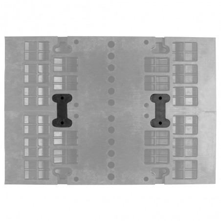 Hose Protector Ramp with dual 3-3/4"D hose channels - 20,000 lb. capacity per axle