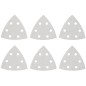Bosch 3-1/2 Inc. Assorted Grits 6pc. White Detail Sander Abrasive Triangles for Paint