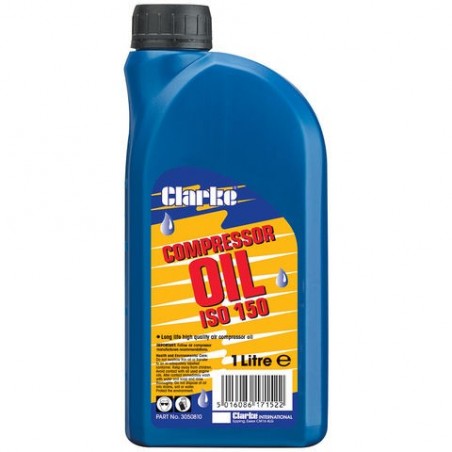 Clarke ISO 150 (SAE40) 1L Long Life Compressor Oil