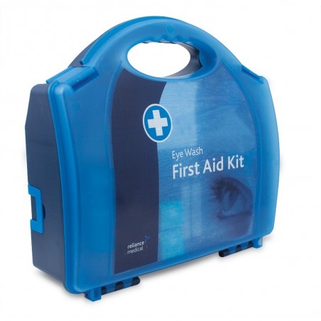 Reliance Reliwash Saline Double Eye Wash Station in Blue Integral Aura Box