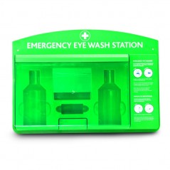 Reliance Premier Eye Wash Station Green - Clear Lid - Empty