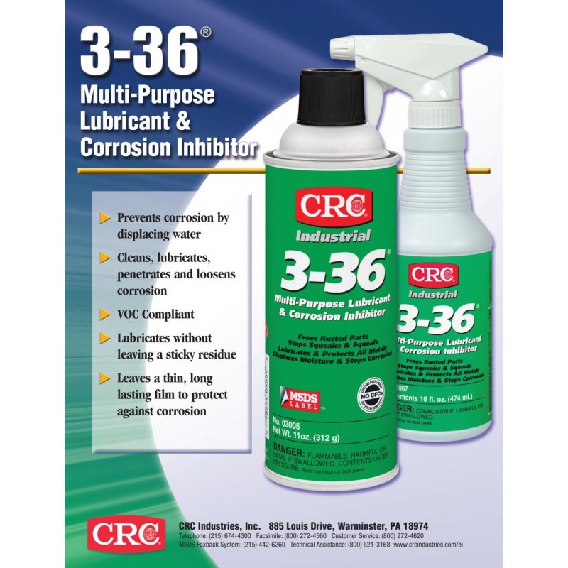 CRC 3-36 Multi - Purpose Lubricant and Corrosion Inhibitor - Buy Online ...