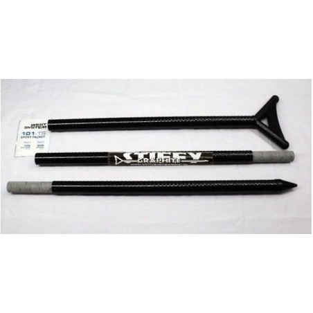 Push Pole 7' Section Graphite Modular™