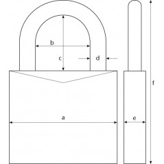 Granit padlock ABUS 37/60