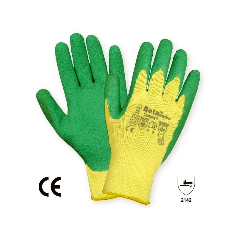 Beta Gripz Latex Coated Anti - Slip Safety Hand Glove