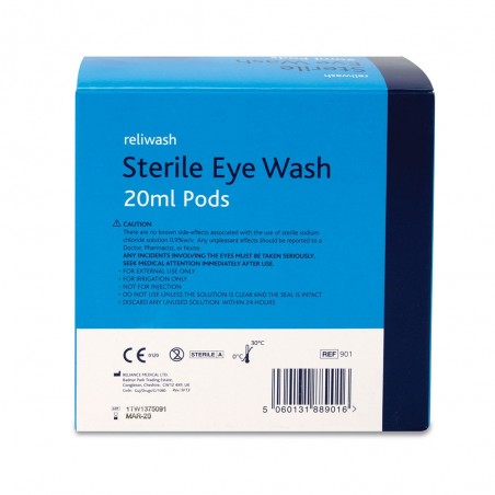 Reliwash Saline Eye Wash Pods 25 x 20ml