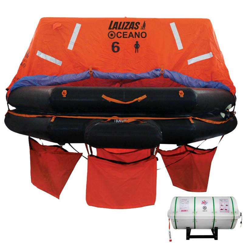 Lalizas Liferaft SOLAS OCEANO, Throw Over-board | 6, 8, 10, 12, 16, 20, 25, 30, 35 Persons Lalizas Liferaft SOLAS OCEANO, Throw Over-board | 6, 8, 10, 12, 16, 20, 25, 30, 35 Persons
