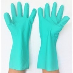 DPL Green Occupational Interface Lite Nitrile Flock Lined Gloves