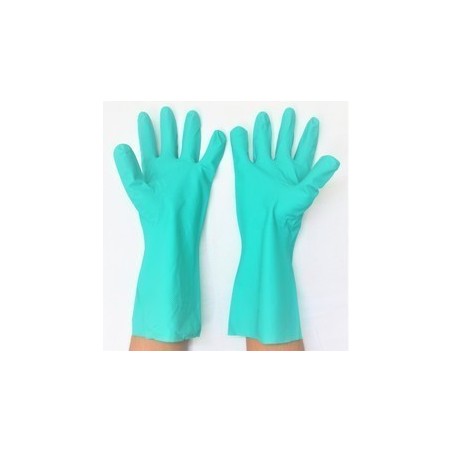 CE0120 DPL Green Occupational Interface Lite Nitrile Flock Lined Gloves