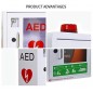 AED Cabinet With Alarm Light Function for Defibrillator