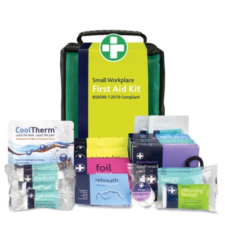 Reliance BS8599-1-2019 Small Workplace Kit in Green Stockholm Bag