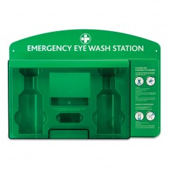 Reliance Premier Eye Wash Station Green - Clear Lid - Empty