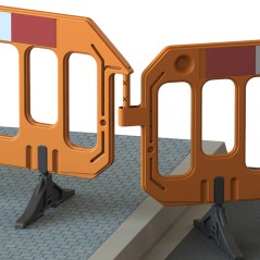 Gate Barrier is the most popular original Chapter 8 blow moulded barrier. This superior blow moulded HDPE barrier offers superb 