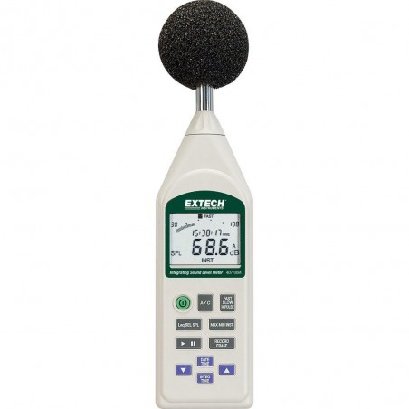 Extech 407780A: Integrating Sound Level Meter with USB