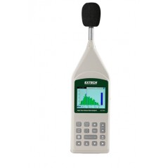 Extech 407790A: Real Time Octave Band Analyzer - Type 2 integrating sound level meter with Octave and Band real time display