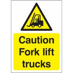 Caution Fork Lift Truck Signs