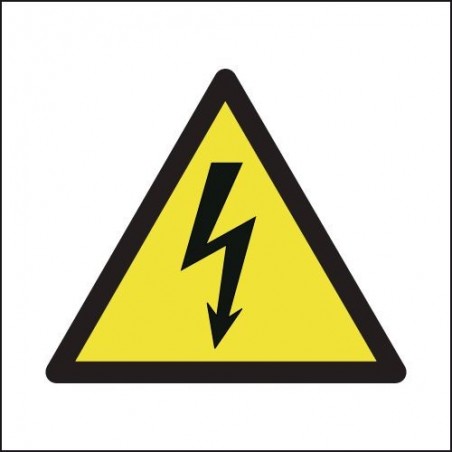 Buy your Electricity Symbol On White Signs online with Seton  | Perfect for marking electrical danger areas - Buy safety signs f