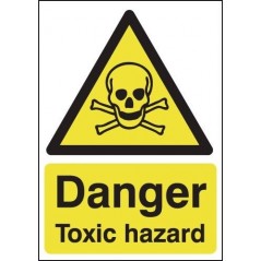 Buy your Danger Toxic Hazard Signs online with Safety Nigeria | Warn visitors and employees of potential toxic hazards in and ar