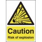 Buy your Caution Risk Of Explosion Signs online with Safety nigeria -  Warn visitors and employees of potential explosive hazard