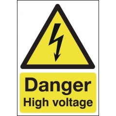Buy your Danger High Voltage Signs online with Safety Nigeria - Warn visitors and employees of potential electrical hazards in a