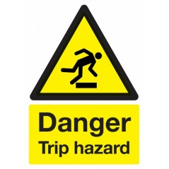 Buy your Danger Trip Hazard Signs online with Safety Nigeria - Warn visitors and employees of potential tripping and falling haz