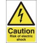 Buy your Caution Risk Of Electric Shock Signs online with Safety Nigeria - Perfect for marking electrical danger areas - Safety