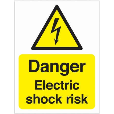 Danger Electric Shock Risk Signs